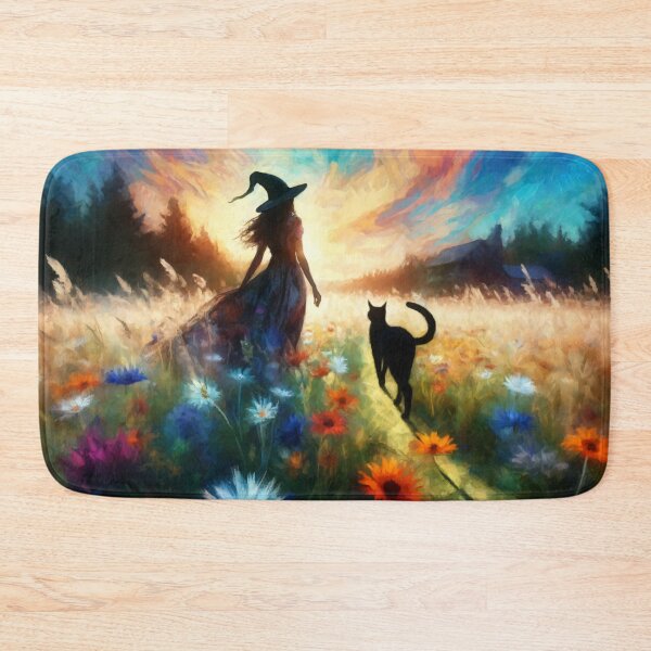 Item preview, Meadow Mischief - A Whimsical Witch's Walk designed and sold by leyfinder.