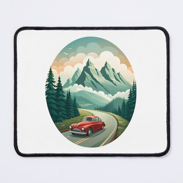 Item preview, Classic Car Mountain Drive designed and sold by ZeptepiTrends.