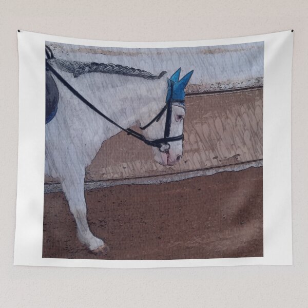 Artikelvorschau, Hübsches kleines weißes Pony entworfen und verkauft von horseaddicted.