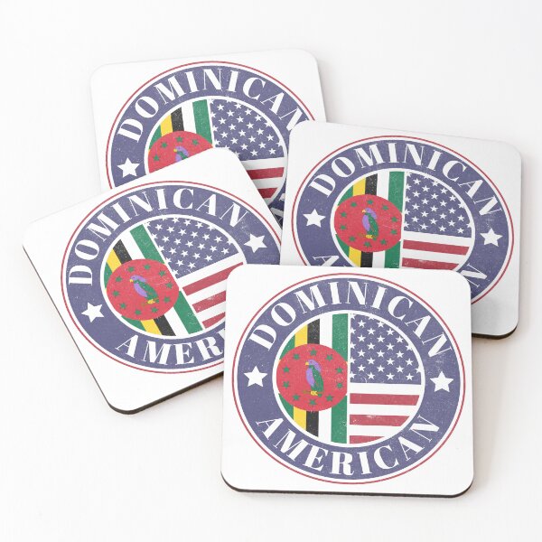 Item preview, Proud Dominican-American Badge - Dominica Flag designed and sold by chrisrivait.