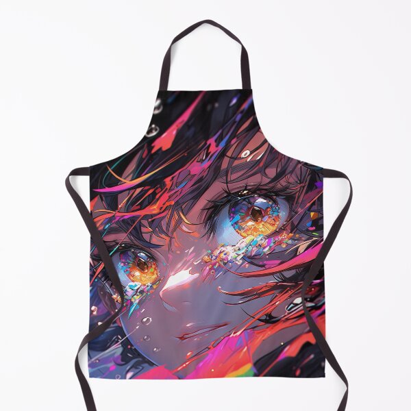 Item preview, Abstract Neon Tears Anime Girl designed and sold by bubblegoth.