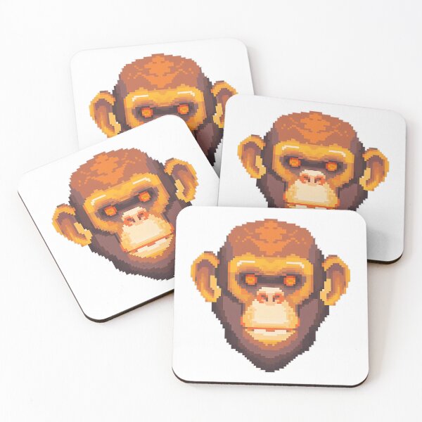 Item preview, Orange Chimp pixel art - Retro vibe designed and sold by octoboobs.