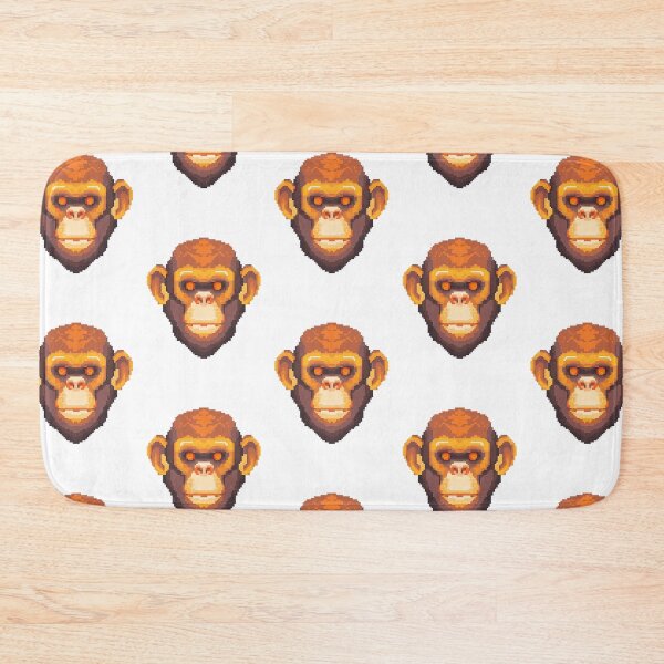 Item preview, Orange Chimp pixel art - Retro vibe designed and sold by octoboobs.