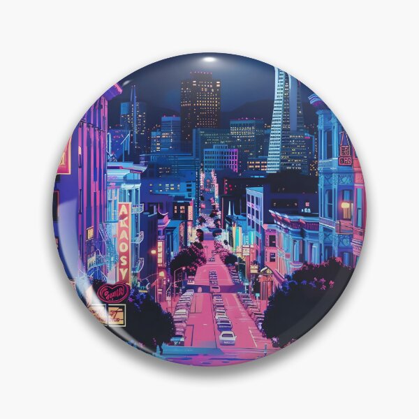 Item preview, Neon Drenched San Francisco designed and sold by dcrc.