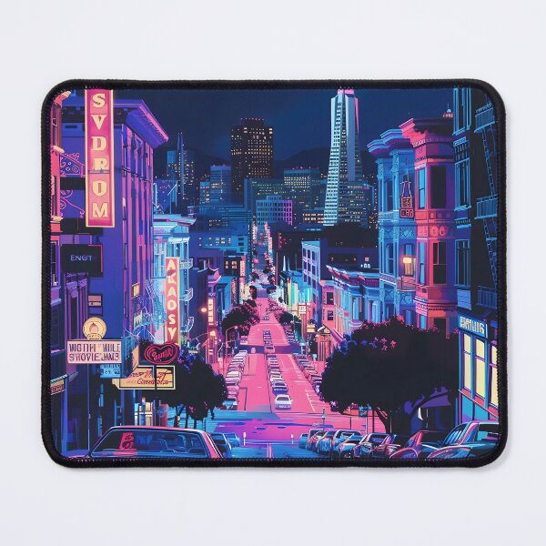 Item preview, Neon Drenched San Francisco designed and sold by dcrc.