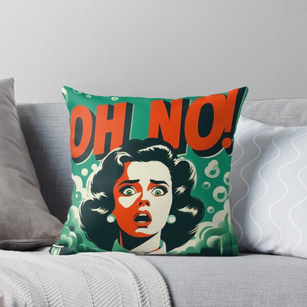 Item preview, Retro science fiction Woman scientist "Oh no!" 1960s  designed and sold by RESToRAPTOR.