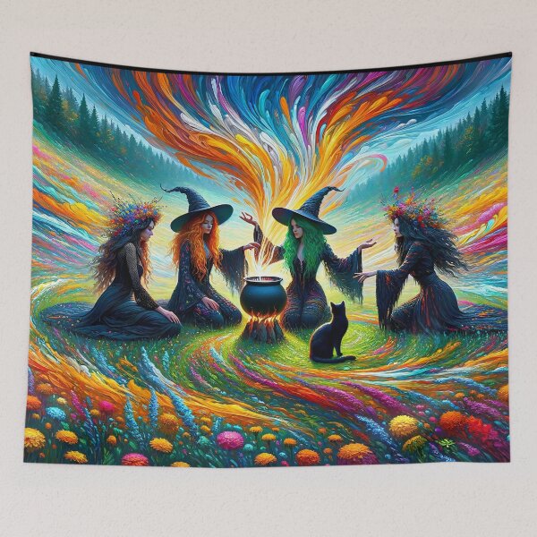 Item preview, Coven's Convergence - Enchantment in the Wildflower Vale designed and sold by leyfinder.