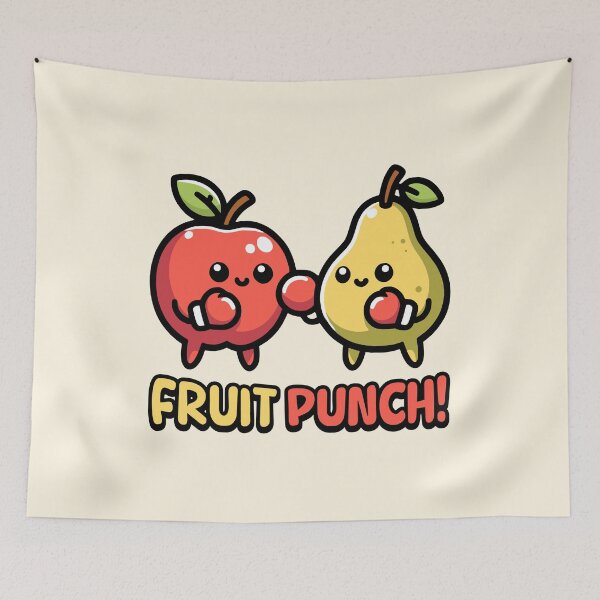 Item preview, Fruit Punch! Cute Boxing Fruit Pun Cartoon designed and sold by PMCreative.