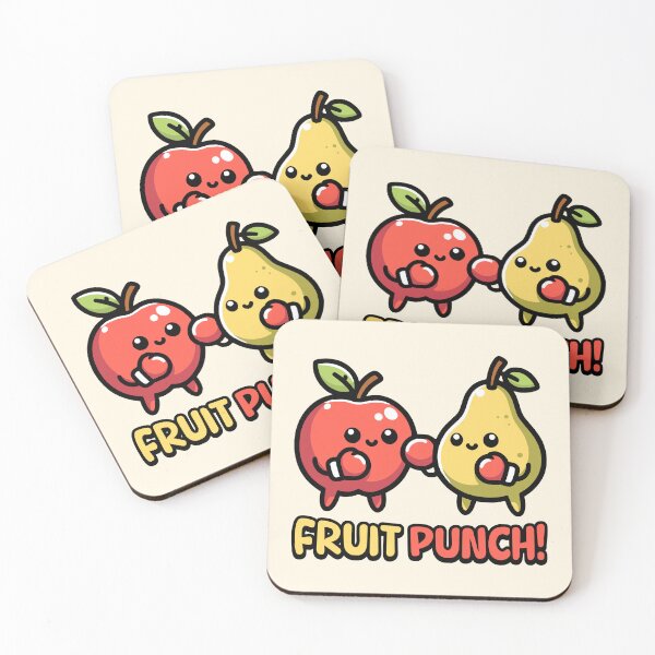 Item preview, Fruit Punch! Cute Boxing Fruit Pun Cartoon designed and sold by PMCreative.