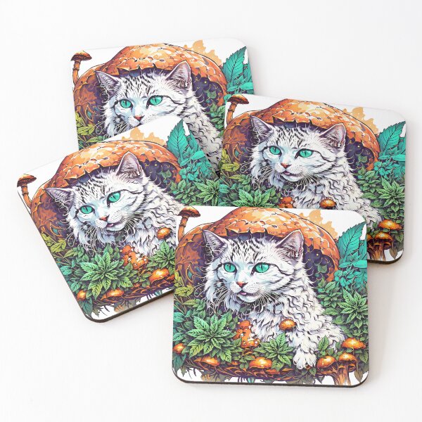 Item preview, Im just a cat with mushroom cap on my head designed and sold by wojysmokes.