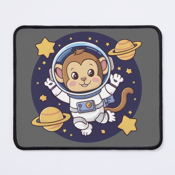 Item preview, Cute monkey floating in Space designed and sold by AIEverything.