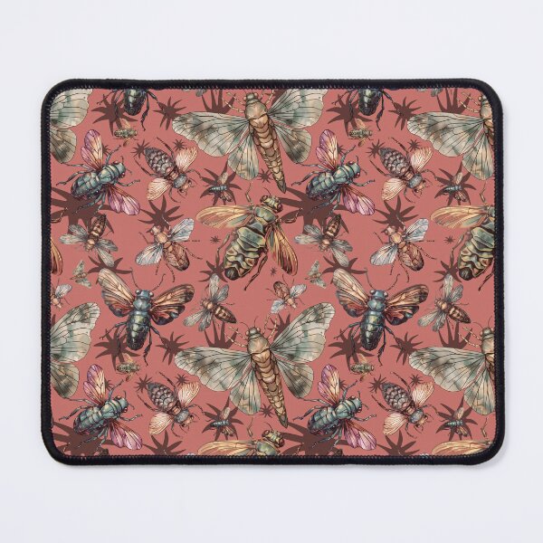 Item preview, Cicada pattern Insect lover entomology red designed and sold by AlchemyColor.