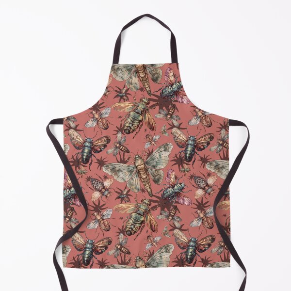 Item preview, Cicada pattern Insect lover entomology red designed and sold by AlchemyColor.
