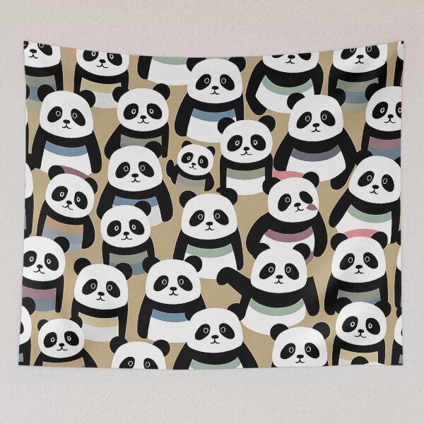 Item preview, Cute panda pattern designed and sold by Haji  Kamora.