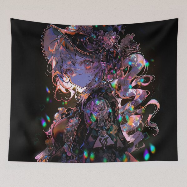 Aperçu de l'œuvre Opulence gothique holographique Anime Girl créée et vendue par bubblegoth.