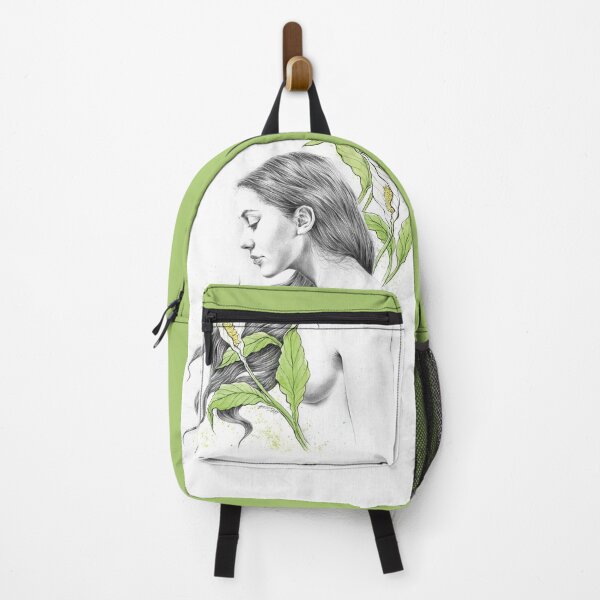 Item preview, Peace Lily Girl Woman with Flowers Drawing Art designed and sold by edrawings38.