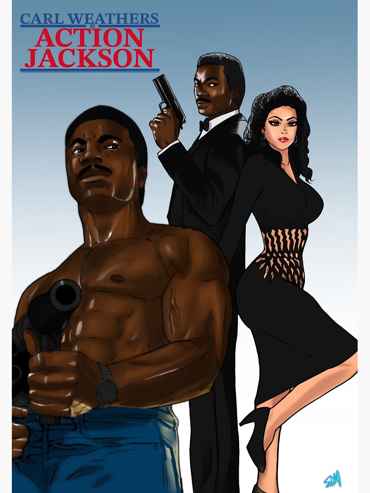 Thumbnail 3 of 3, Sticker, Action Jackson designed and sold by Reflex76.