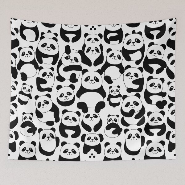 Item preview, Cute panda pattern designed and sold by Haji  Kamora.