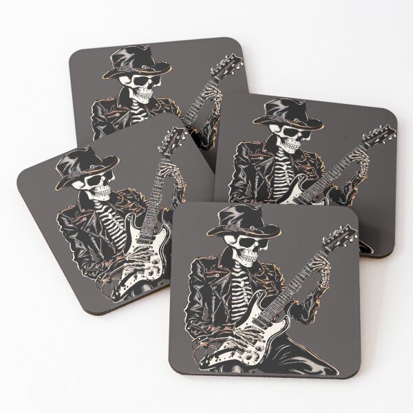 Item preview, Musical Journey: Steampunk Skeleton and his Electric Guitar designed and sold by Aurorartsprint.