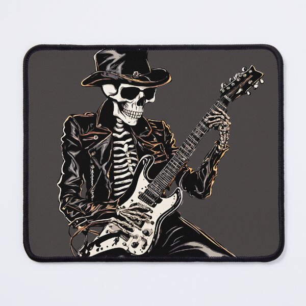 Item preview, Musical Journey: Steampunk Skeleton and his Electric Guitar designed and sold by Aurorartsprint.