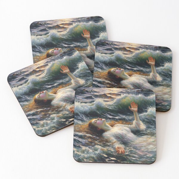Item preview, Aesthetic drowning art designed and sold by WindInMay.