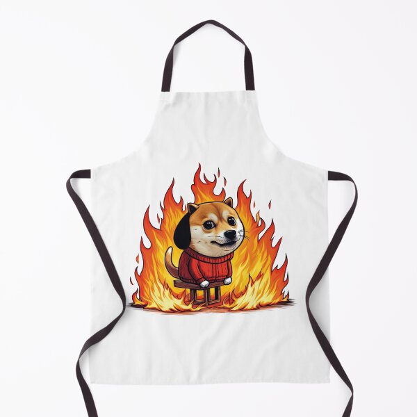 Item preview, meme dog on fire designed and sold by DuskTillDown.