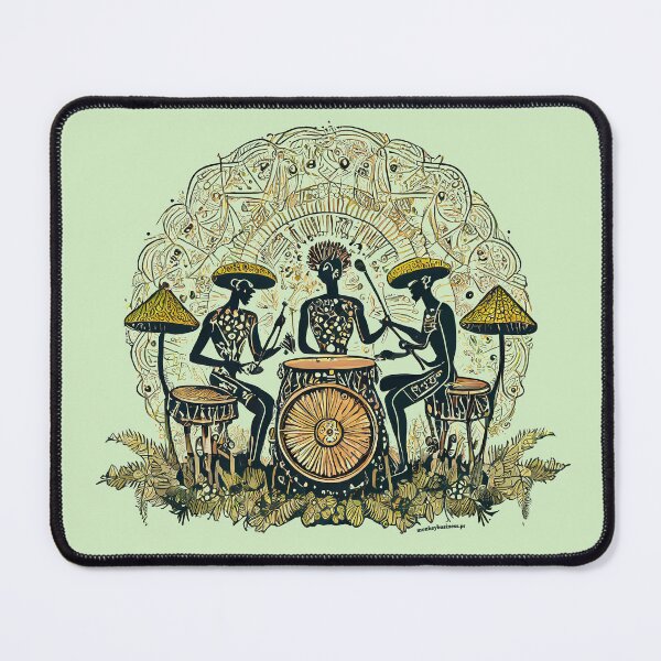 Item preview, African Drums Mushrooms Leaves | Living Mandala designed and sold by monkeybusiness.pt.