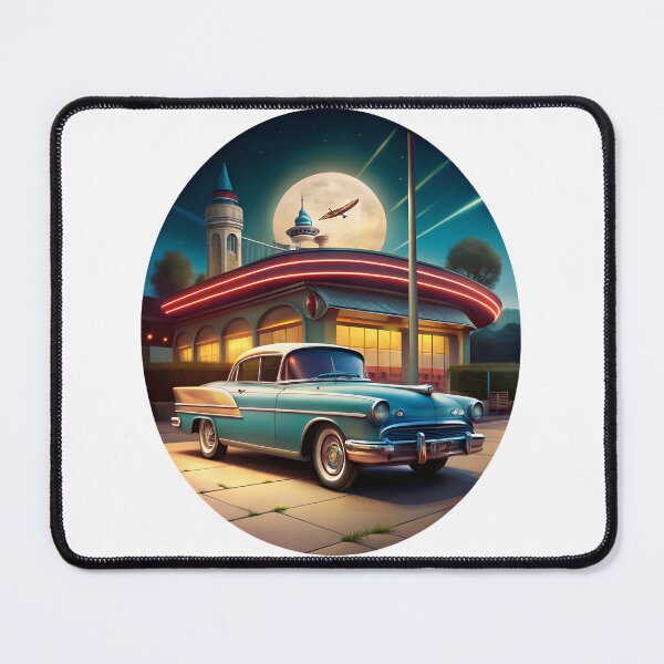 Item preview, Cool Moon Light Classic Car Retro Diner designed and sold by ZeptepiTrends.