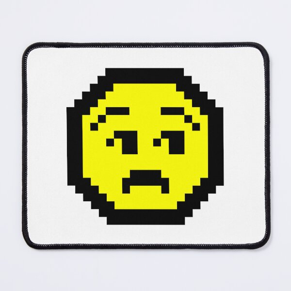 Item preview, Pixel art of indifferent face designed and sold by Polux Design.
