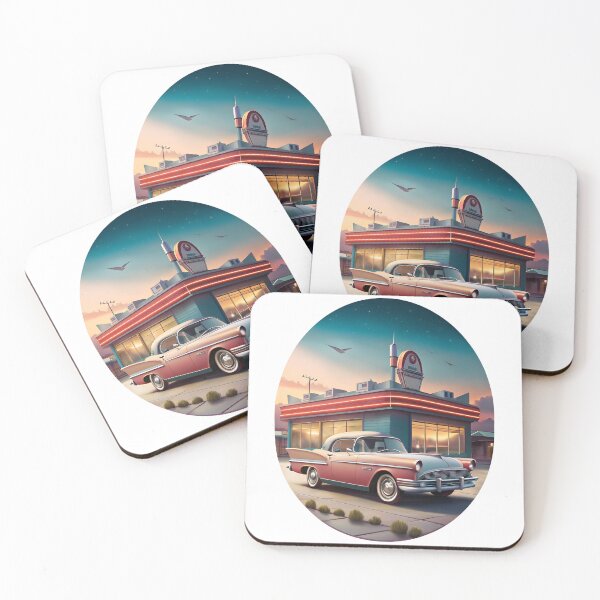 Item preview, Cool Classic Car Retro Diner designed and sold by ZeptepiTrends.