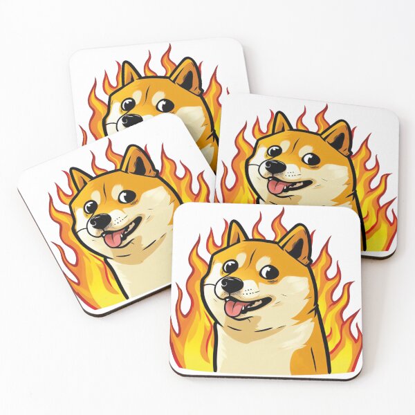 Item preview, meme dog on fire designed and sold by DuskTillDown.