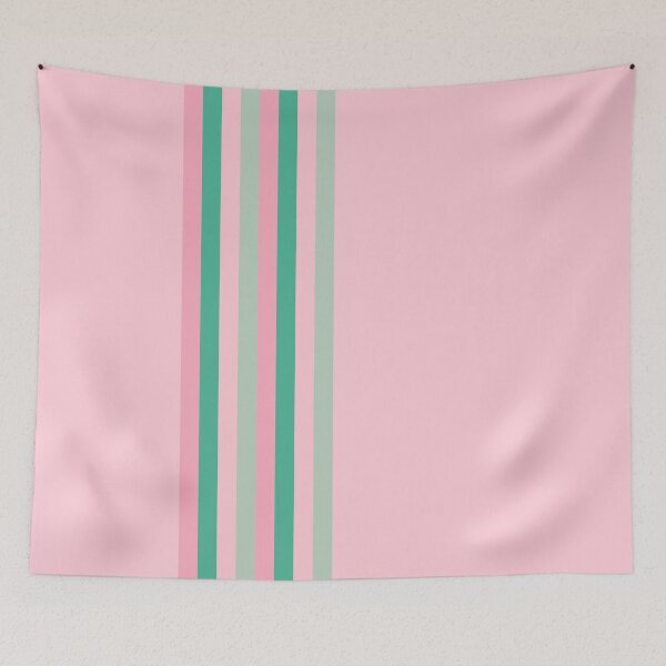 Item preview, Ribbon Stripes - Green and Pink designed and sold by SilverPegasus.