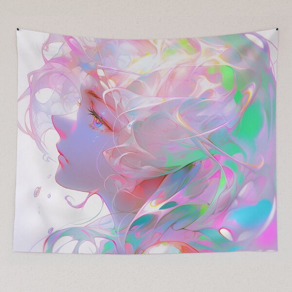 Item preview, Ethereal Pastel Fantasy Anime Girl designed and sold by bubblegoth.