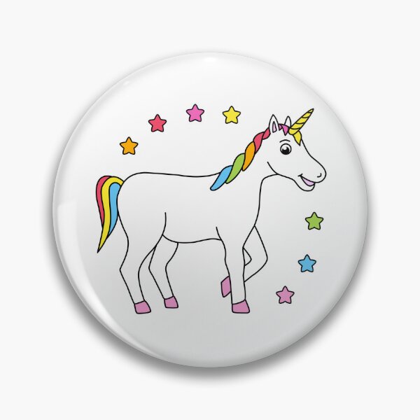 Item preview, Cute Magical Rainbow Unicorn with stars  designed and sold by micarto.