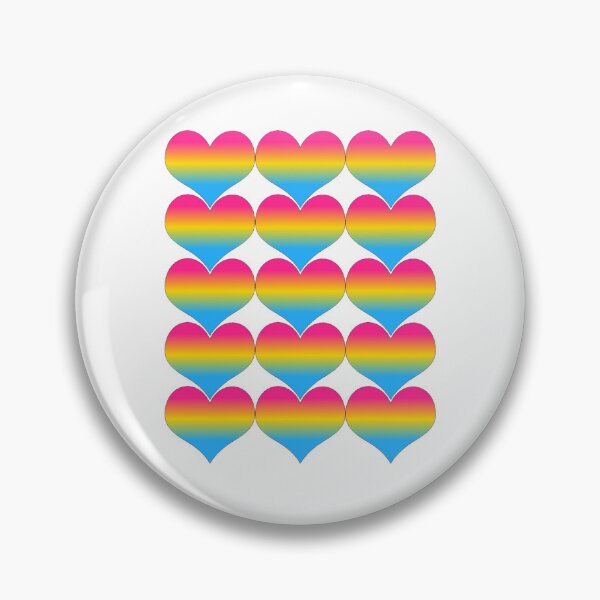 Item preview, Corazones pansexuales designed and sold by MartianTech.