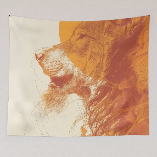 Item preview, Lycanthropy in Orange Abstract Print designed and sold by JaimeLikes.