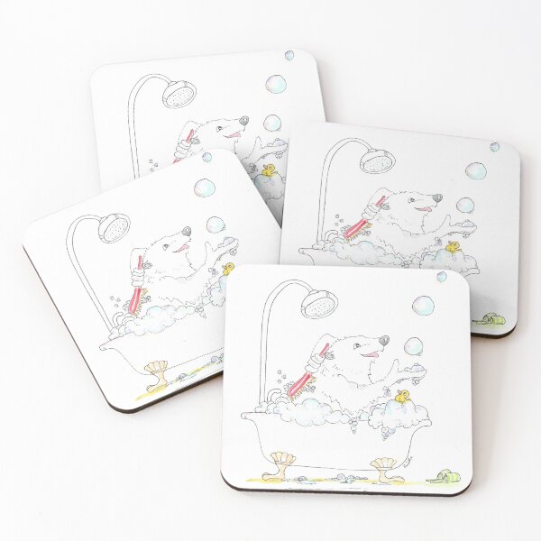 Item preview, Polar bear bathing designed and sold by GiselleSellier.
