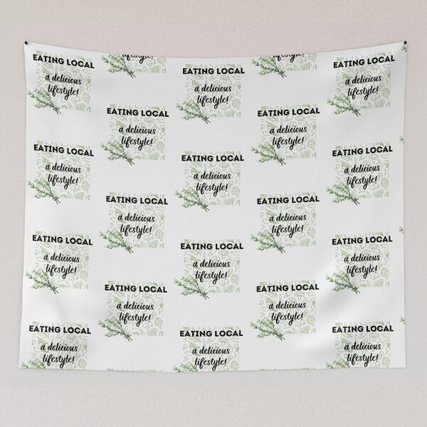 Item preview, Eat local, Eating local - a delicious lifestyle! designed and sold by alczar.