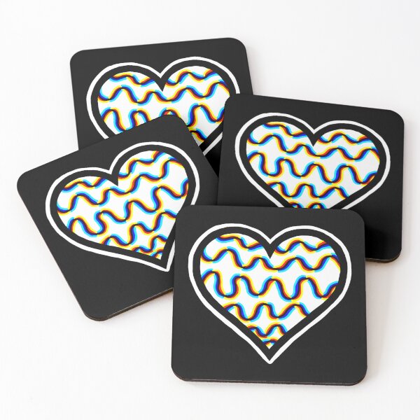 Item preview, Optical ripple heart designed and sold by Pandaerable.