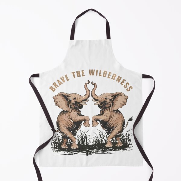 Artikelvorschau, Cooles T-Shirt für Naturliebhaber. Es zeigt zwei süße tanzende kleine Elefanten. - „BRAVE THE WILDERNESS“. entworfen und verkauft von Gadget80.
