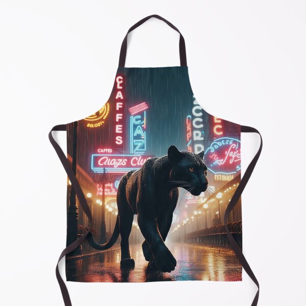 Item preview, Nighttime stalking in the neon rain designed and sold by Cerberus-Art.