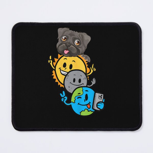 Item preview, Solar Eclipse Selfie Earth Moon Sun puppy funny designed and sold by BHMARTS.