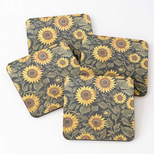 Item preview, William Morris Inspired Sunflower Wallpaper Pattern designed and sold by Alfredus.