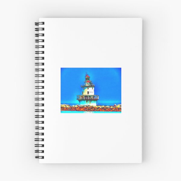 Item preview, Brandywine  Shoal Lighthouse Delaware Bay New Jersey Abstract designed and sold by BradKnorrArt.