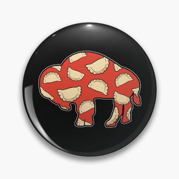 Item preview, Buffalo Pierogi Silhouette - Red designed and sold by bamatt30.