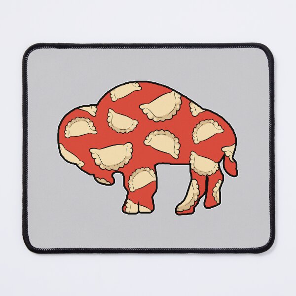 Item preview, Buffalo Pierogi Silhouette - Red designed and sold by bamatt30.