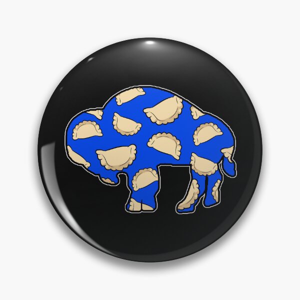 Item preview, Buffalo Pierogi Silhouette - Blue designed and sold by bamatt30.