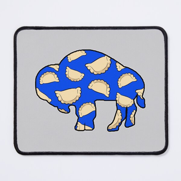 Item preview, Buffalo Pierogi Silhouette - Blue designed and sold by bamatt30.