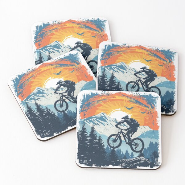 Item preview, Downhill In Mountains | T-Shirt designed and sold by NicolasGlowArt.