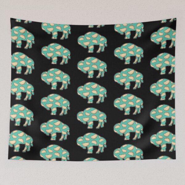 Item preview, Buffalo Pierogi Silhouette - Teal designed and sold by bamatt30.